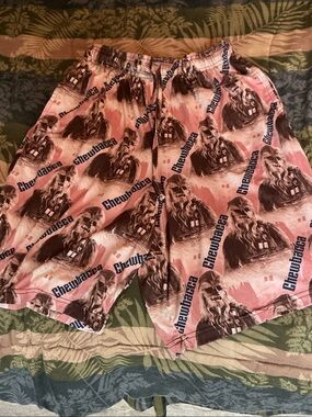 Star Wars Chewbacca Pink and Brown Men's Shorts